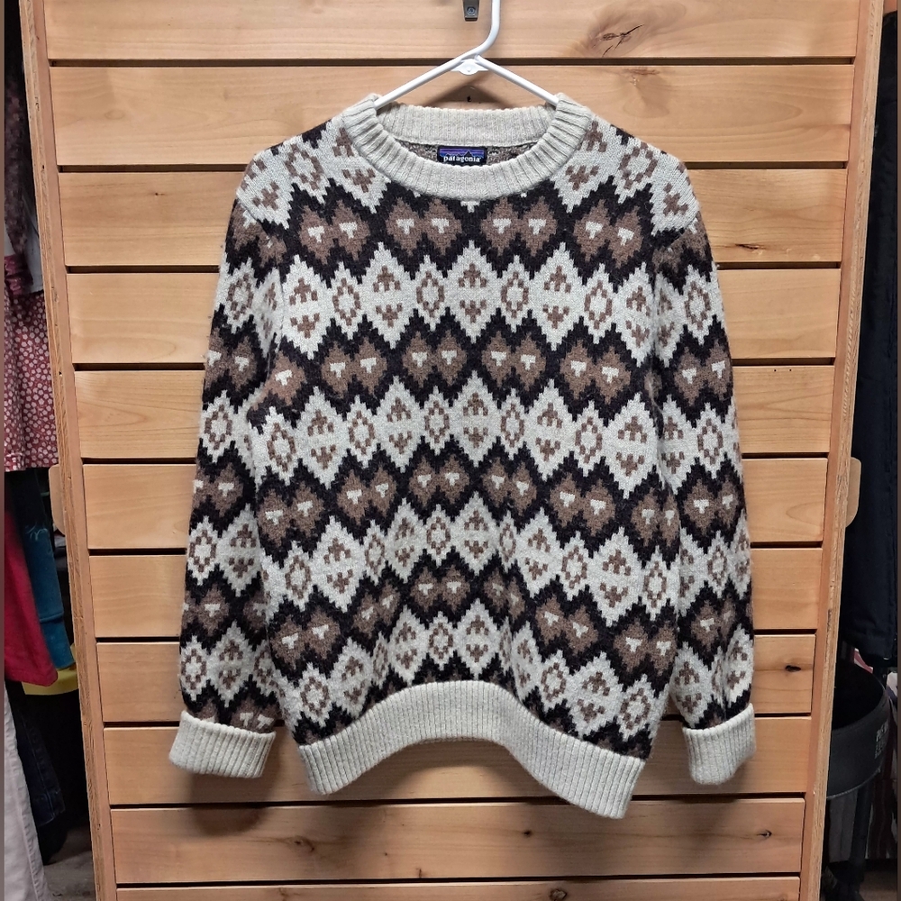 Patagonia Recycled Wool Blend Crewneck Pullover Size M - Picture 6 of 8